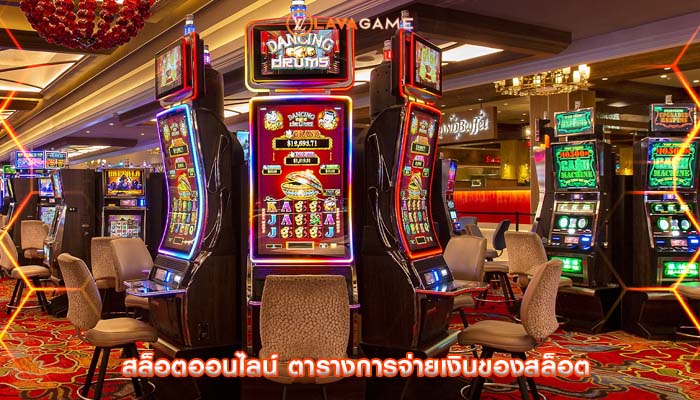 สล็อตออนไลน์ ตารางการจ่ายเงินของสล็อต