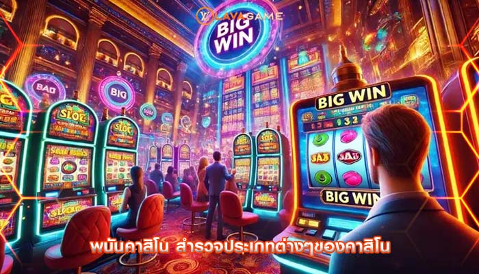 พนันคาสิโน สำรวจประเภทต่างๆของคาสิโน