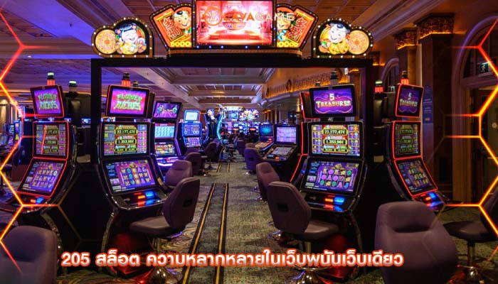 205 สล็อต ความหลากหลายในเว็บพนันเว็บเดียว