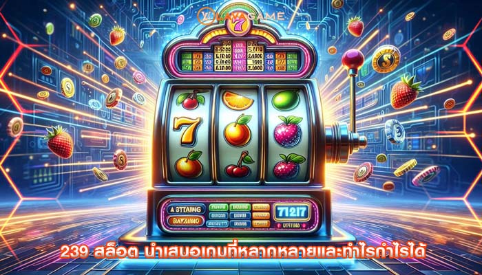 239 สล็อต นำเสนอเกมที่หลากหลายและทำไรกำไรได้